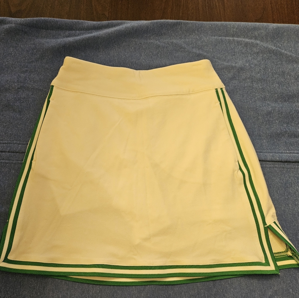 Lady Hagen White Skort with Green Trim